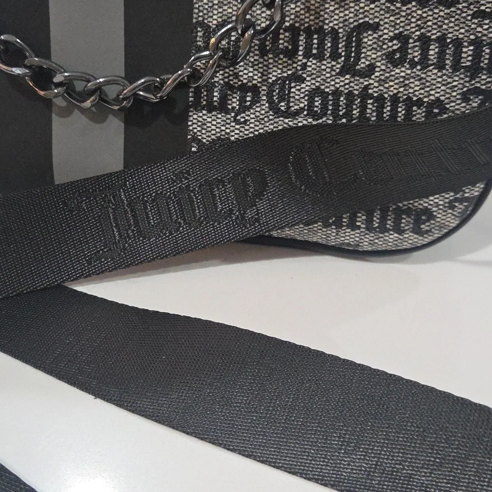 Juicy Couture Black and Gray Messenger Bag - Picture 12 of 12